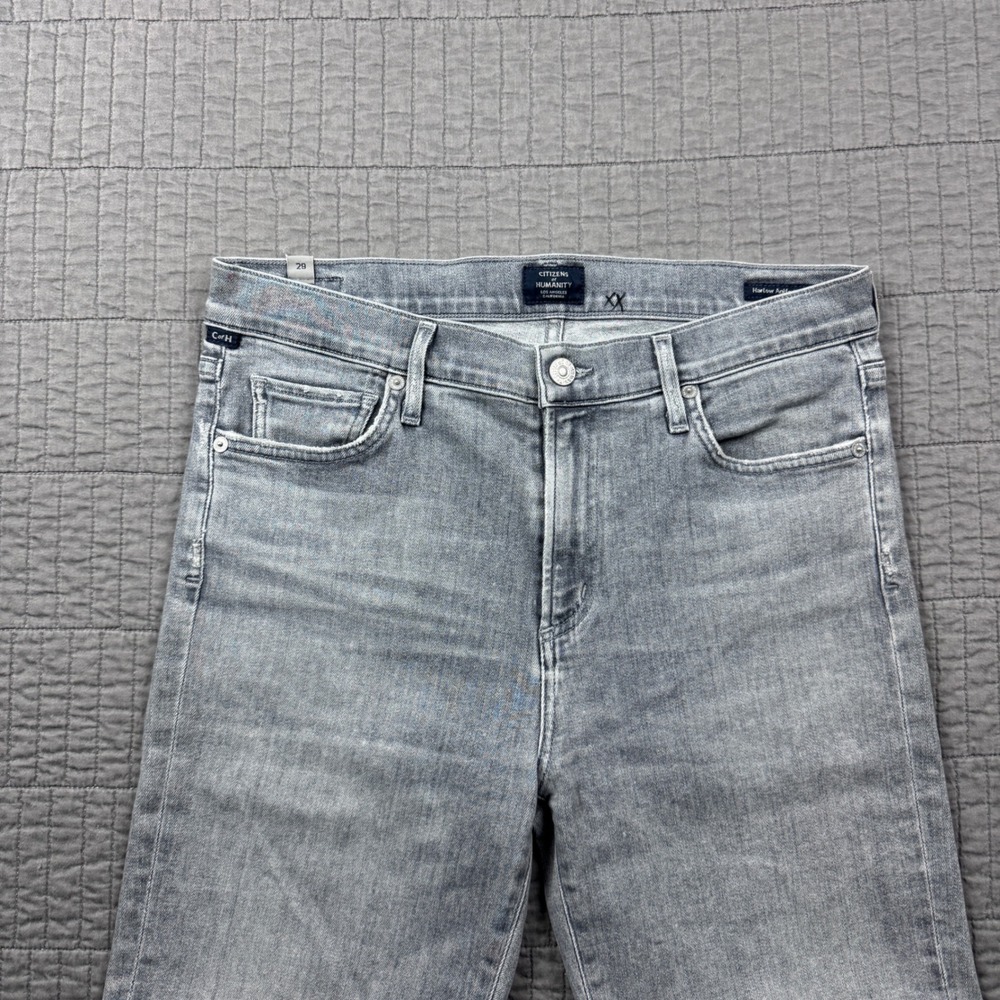 Citizens of Humanity Harlow Ankle High Rise Slim Jeans Grey Women 29 Denim - Picture 2 of 15